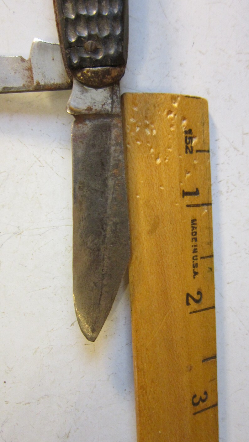 Vintage Utica Cutlery Co. Utica NY 2 Blade Jack Knife Black Etsy