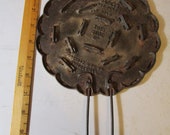 Antique Safety Hot Plate Cast Iron Trivet by Freidac Mfg. Co. Freeport Ill.