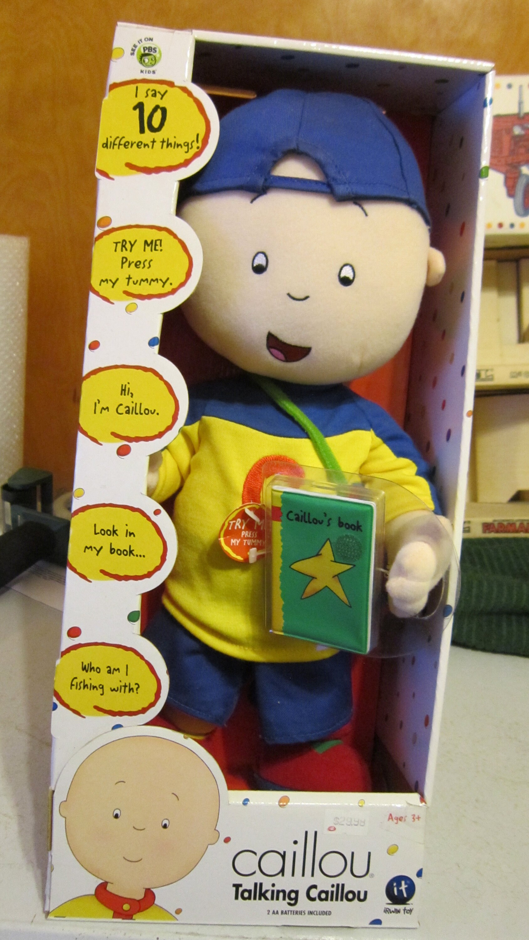 caillou talking doll