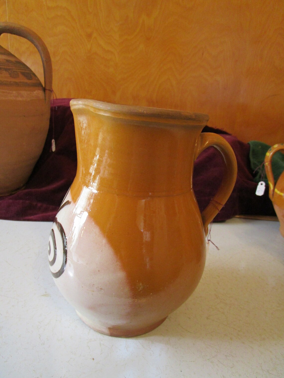 Rustic Hand Made Clay/terracotta Water Pitcher Painted and Etsy UK