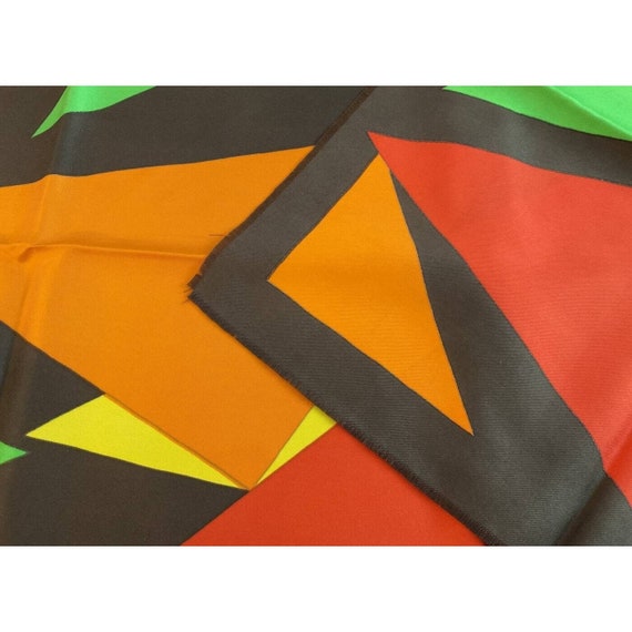 YSL 1980s MCM Abstract Women's Geometric Pattern … - image 6