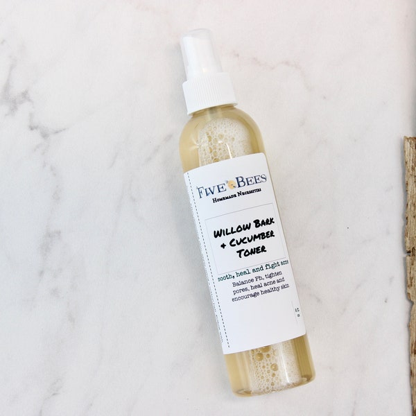 Willow Bark, Licorice Root and Cucumber Toner-for a clear, smooth and tone completion