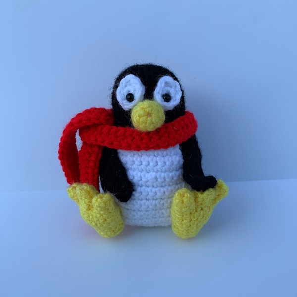 Tux the Linux Penguin Crochet Amigurumi Crochet Penguin Handmade