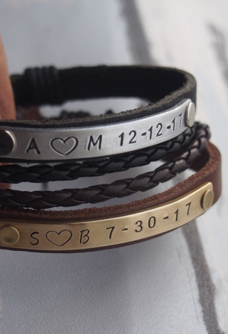 Custom bracelet Custom Anniversary bracelet for boyfriend Etsy