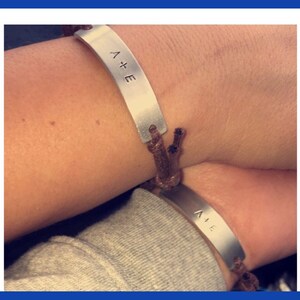 Custom bracelet for couples, Couples bracelet, customized bracelet, customized bracelet for him, adjustable Couples bracelets