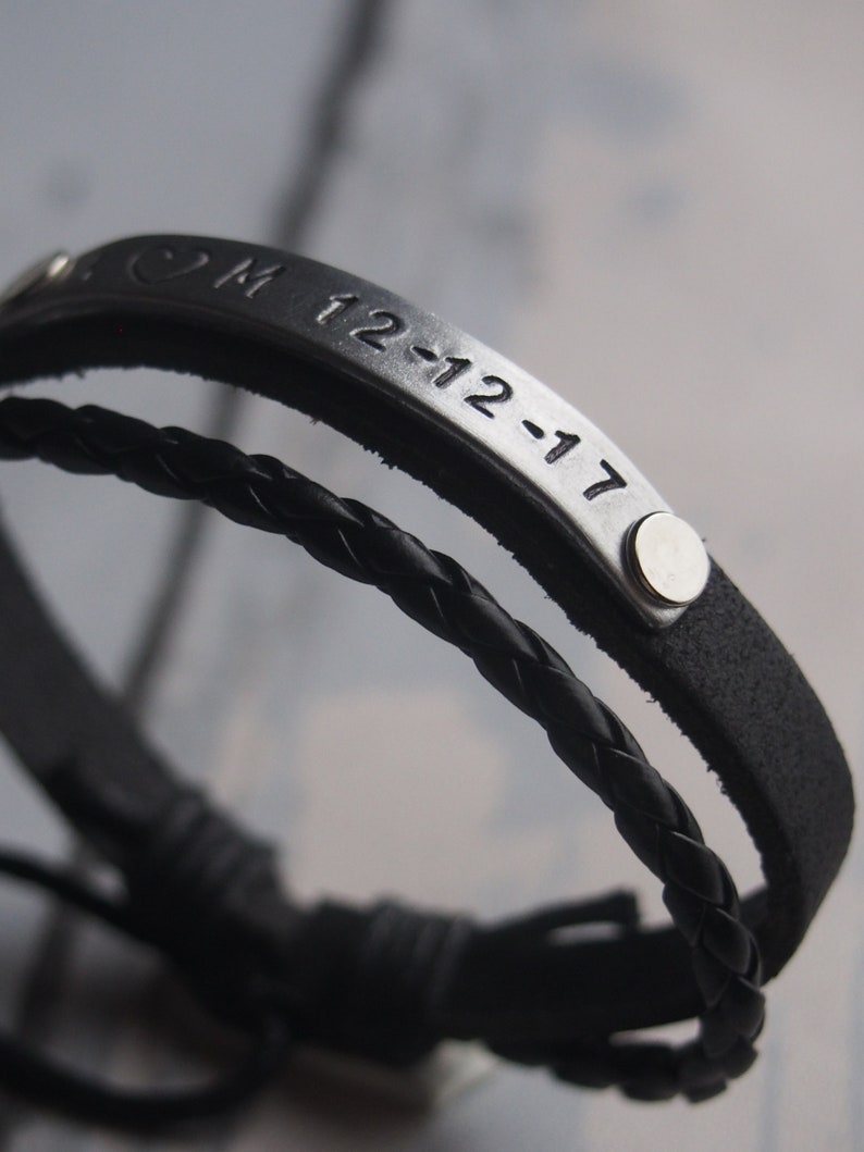 Custom bracelet Custom Anniversary bracelet for boyfriend Etsy
