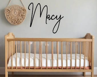Custom Baby Name Sign- Over The Crib Sign- Personalized Name Cutout