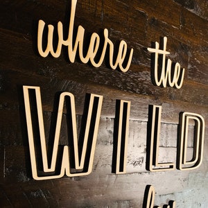 Where The Wild Ones Play Sign- Wild Ones Play- Playroom Décor- Nursery Decor- Jungle Themed Kids Room