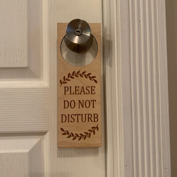Do Not Disturb Door Sign - Etsy