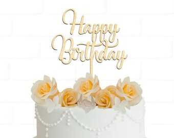 Happy Birthday Cake Topper- Birthday Cake Topper