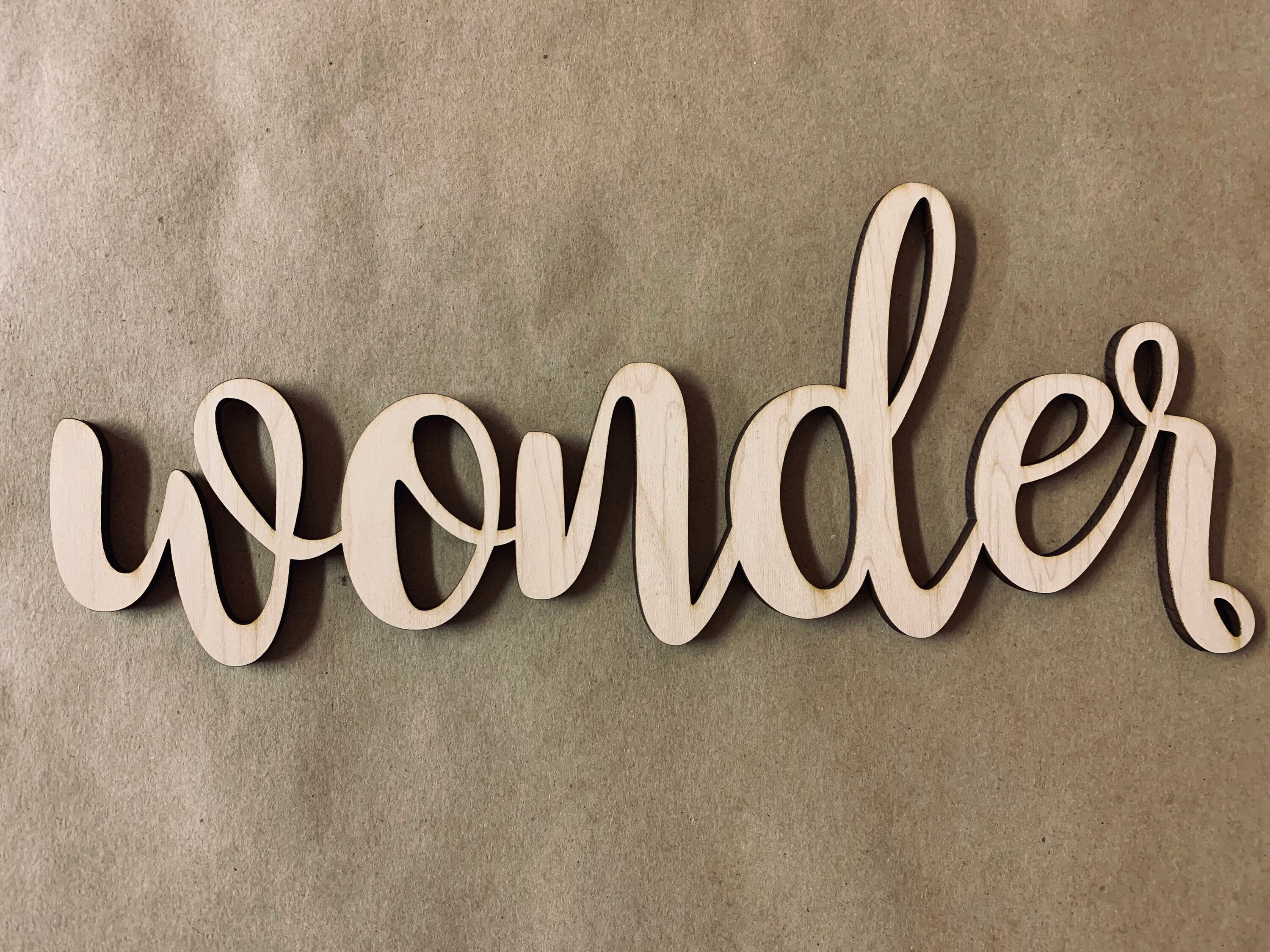 Wonder Sign- Wonder Wall Sign- Wonder Wording Laser Cut Out Sign - Etsy