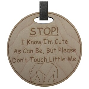 Stop Do Not Touch Baby Tag- Car Seat Tag- Car Seat Sign- Stroller Sign- Animal Baby Sign
