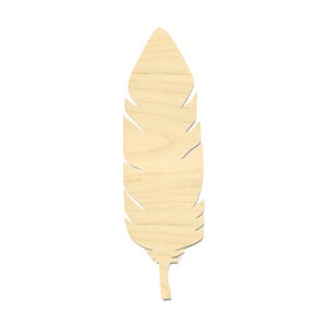 Feather- Laser Cut Feather Shape