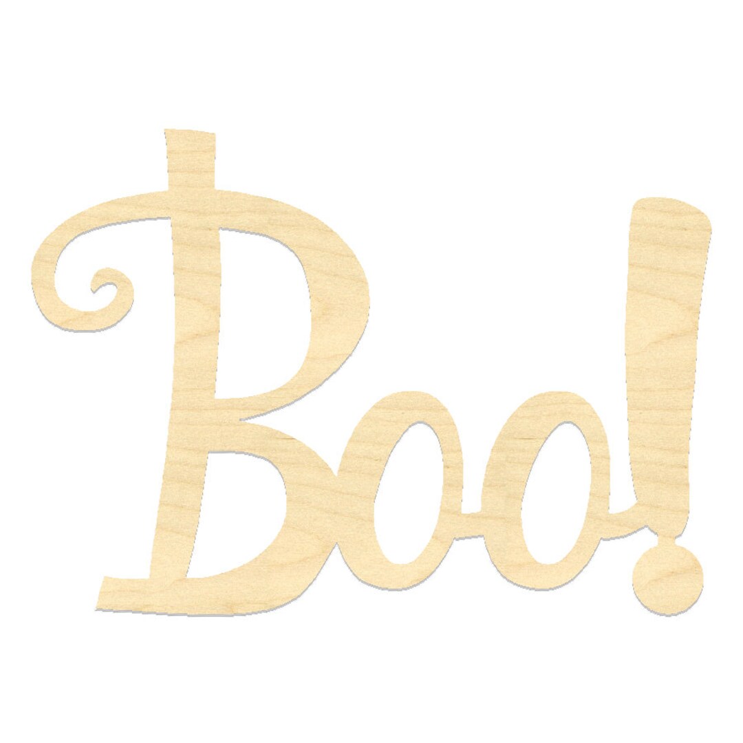 Boo Sign- Wooden Boo- Spooky Boo Sign- Halloween Sign- Boo! - Etsy