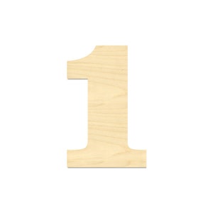 Laser Cut Number- Choose Your Own Wooden Number- Paintable Custom Number