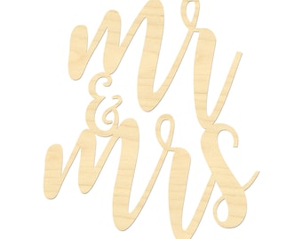 Mr & Mrs Laser Sign - Etsy