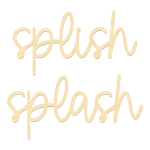 Splish Splash Bathroom Sign- Splish Splash Kids Bathroom Decor