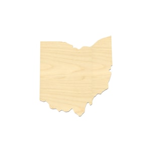 Ohio State Shape- Laser Cut Ohio State Shape