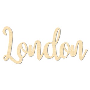 Letrero de Londres - Letrero de madera con palabras "Londres" - Letrero de pared