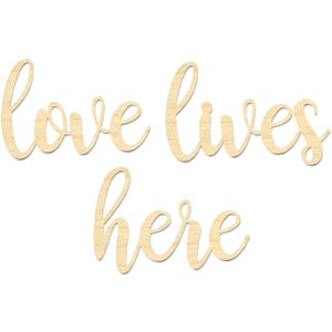 Love Lives Here Sign-Love Lives Here Wording