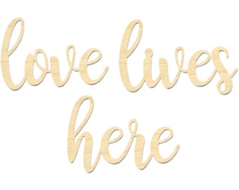 Love Lives Here Sign-Love Lives Here Wording