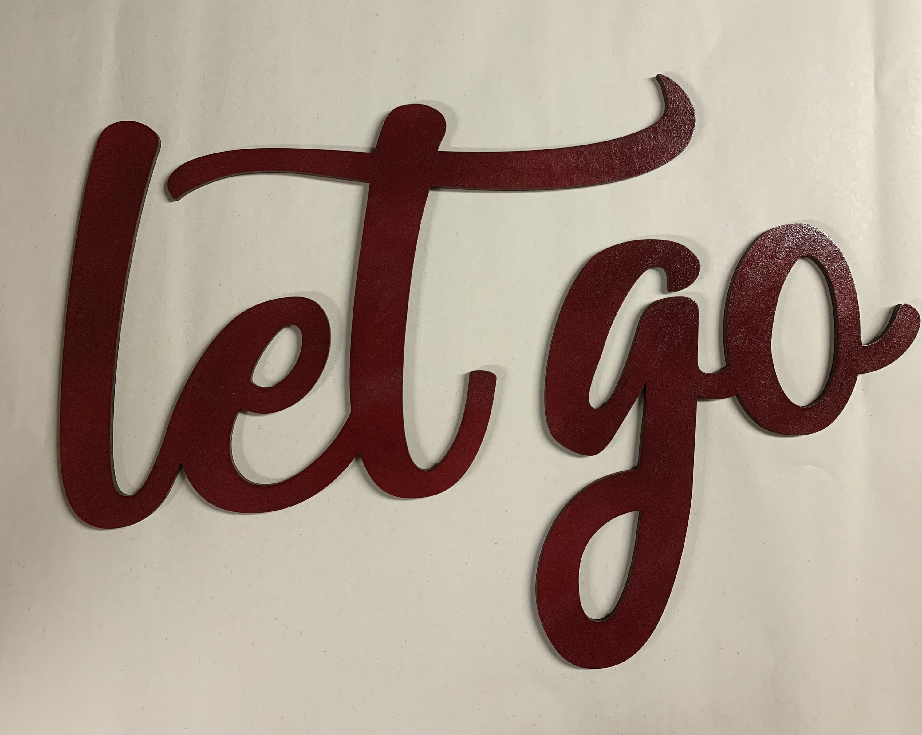 Let Go Laser Cut Let Go Sign Let Go Sign - Etsy