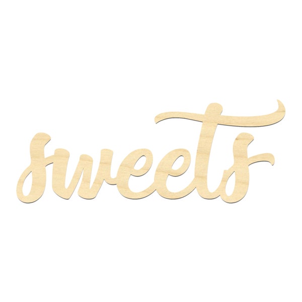 Sweets Wording-Laser Cut Sweets Sign