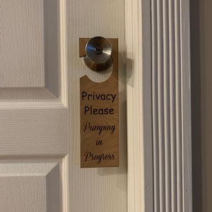 Privacy Please Door Hanger- Breastfeeding Door Hanger- Breast Pumping Door Sign