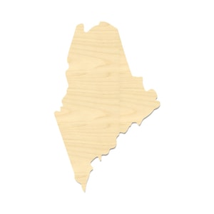 Maine State Shape- Laser Cut Maine State Shape