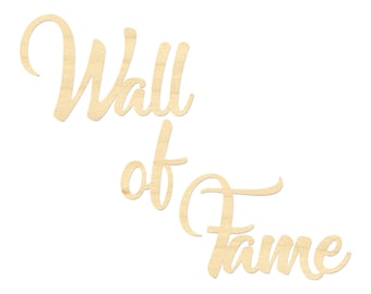 Wall Of Fame Sign-Wooden Wall Of Fame Laser Cut Wording