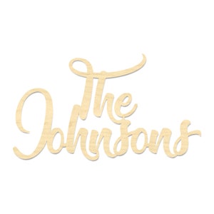 Custom Last Name Sign- Large Wooden Name