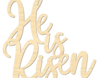 Christian Easter Decor: He Is Risen Sign for Every Home