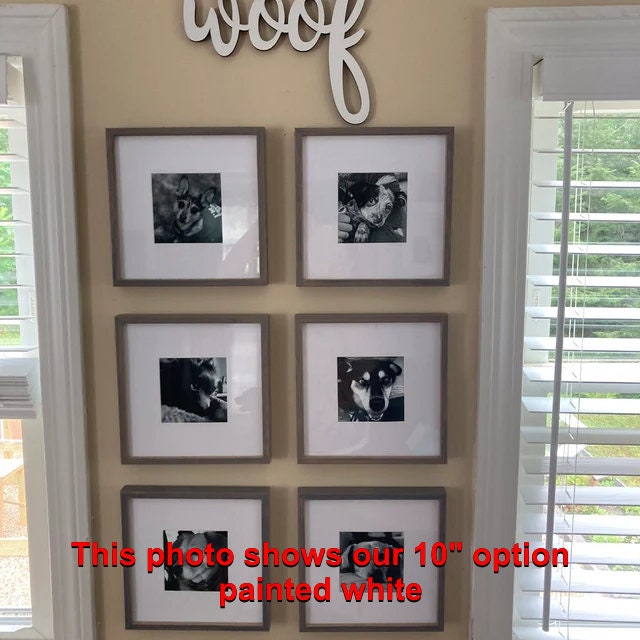 Woof Script Wording Woof Wording Woof Sign - Etsy