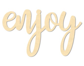 Enjoy Sign- Enjoy Wooden Wording- Kitchen Sign