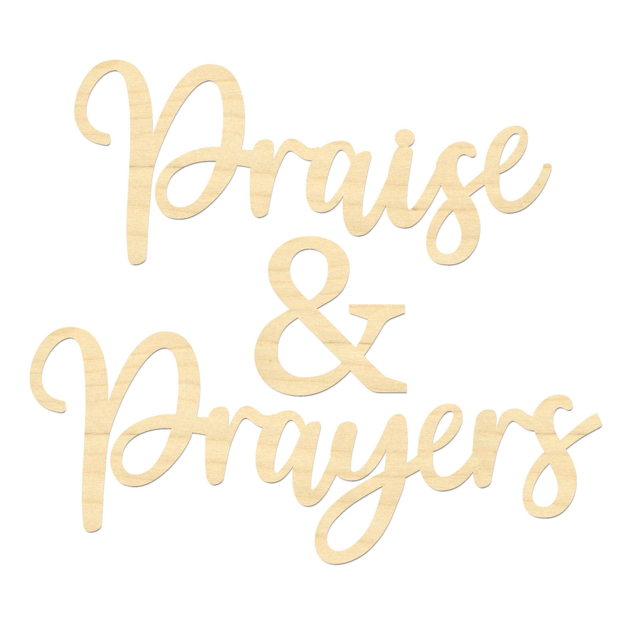 Praise & Prayers Wall Sign- Perfect for Spiritual Spaces