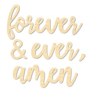 Forever and Ever Amen Sign: Customizable Sign for Weddings and Gifts