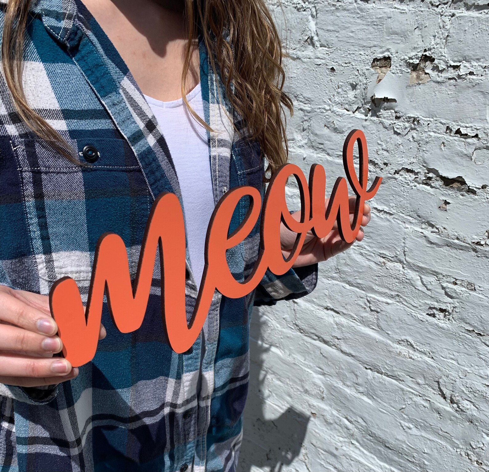 Meow Script Wording Meow Wording Meow Sign - Etsy