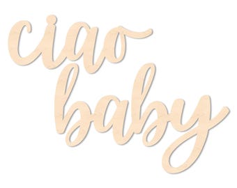 Custom Ciao Baby Shower Sign – Little Italy Baby Sprinkle Decor – Gender Neutral Baby Shower Decor