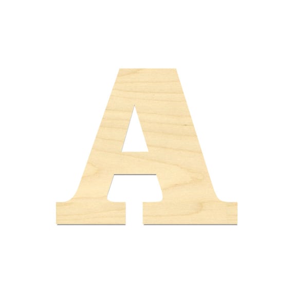 4 Inch 94 Pieces Wooden Letters Unfinished Wood India