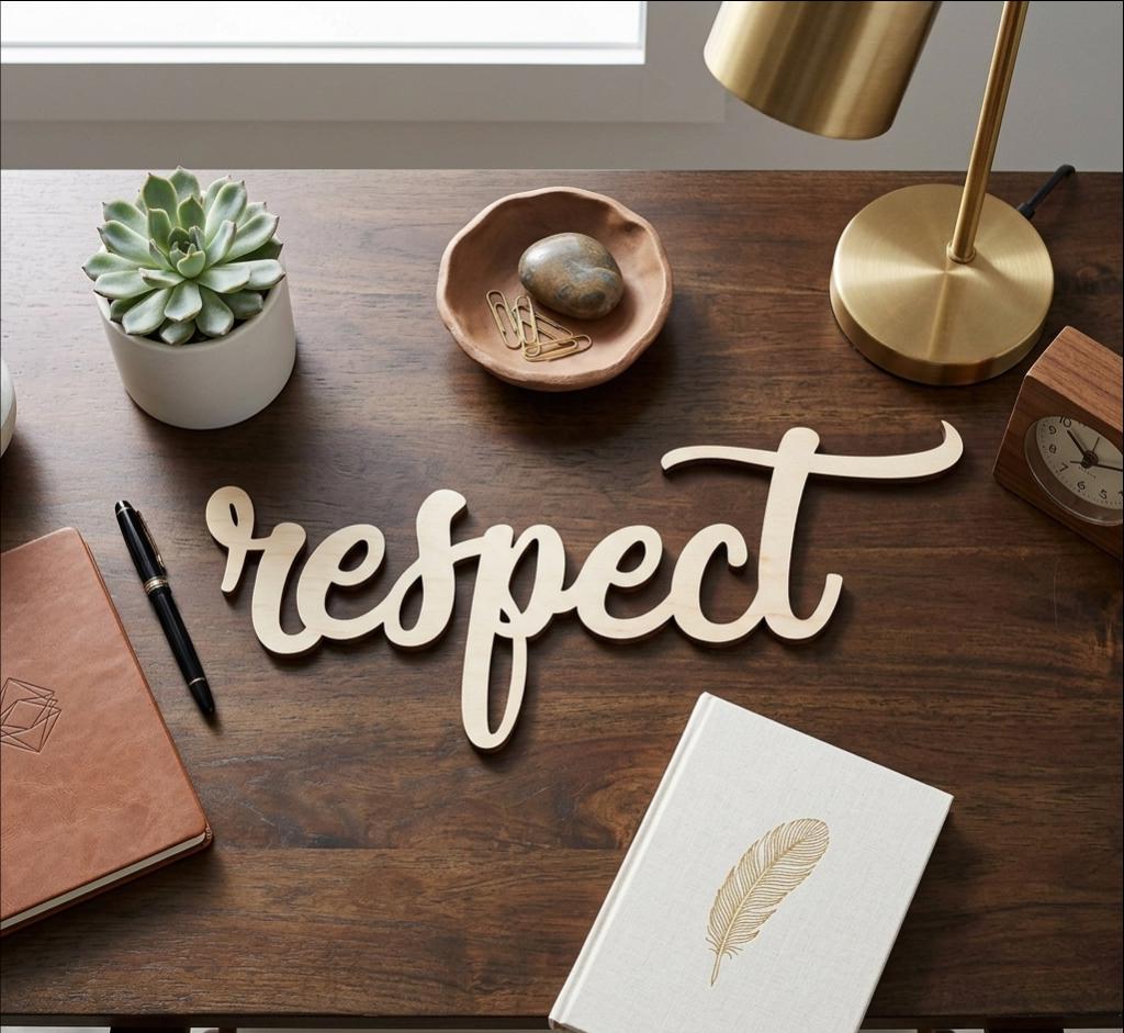 Respect Sign- Respect Wooden Wording- Respect- Laser Cut Respect