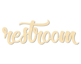 Restroom Sign- Restroom Wording