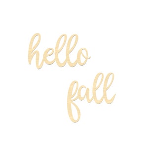 Handcrafted Hello Fall Wood Sign - Perfect Fall Decoration