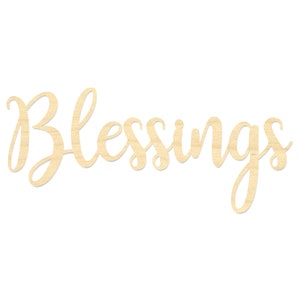 Blessings Sign- Laser cut Blessings Wording