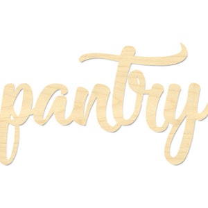 Handcrafted Wooden Pantry Sign: Rustic Elegance for Your Kitchen