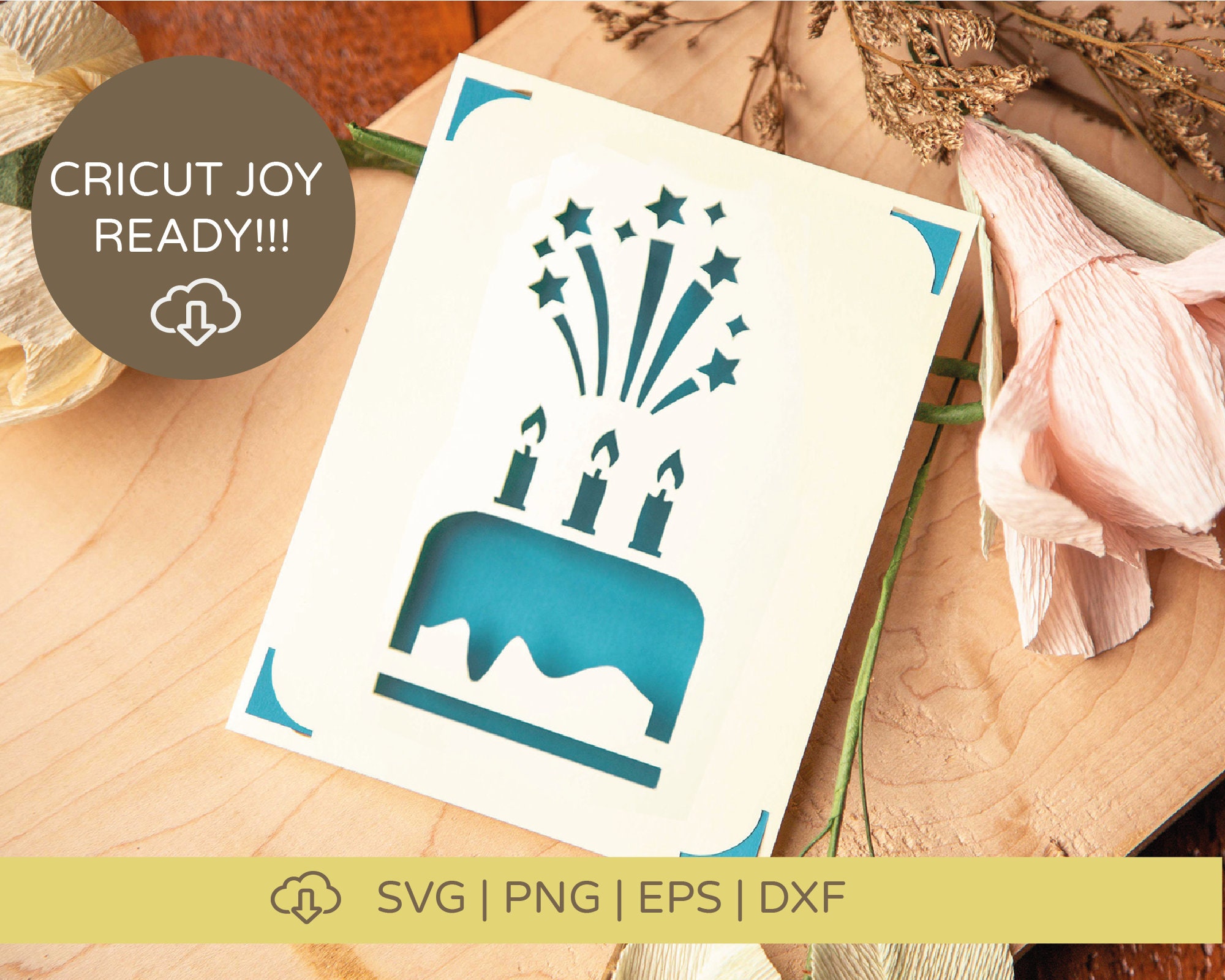 Cricut Happy Birthday Card SVG