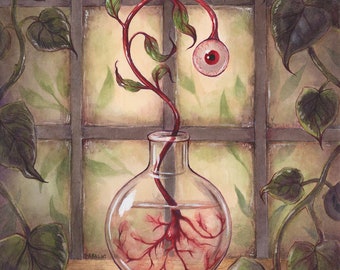 Propagation // Original Artwork // Watercolor and gouache // 10x15"