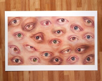 Scopophobia // Giclee Art Print // 11x17" // Watercolor