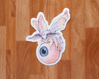 Bombyx Mori // 4" Vinyl Die cut Stickers // Silkworm moth
