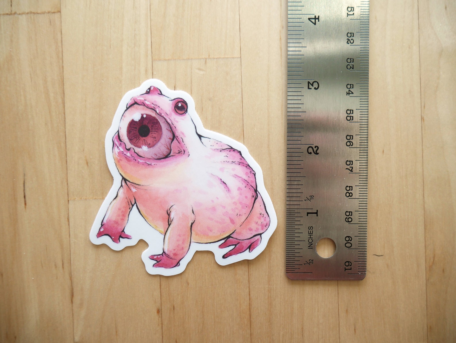 Chonky Frog Eyeball // 3 Vinyl Die Cut Stickers // - Etsy