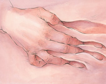 Melt // Original Artwork // Ink and Watercolor // 7x5"